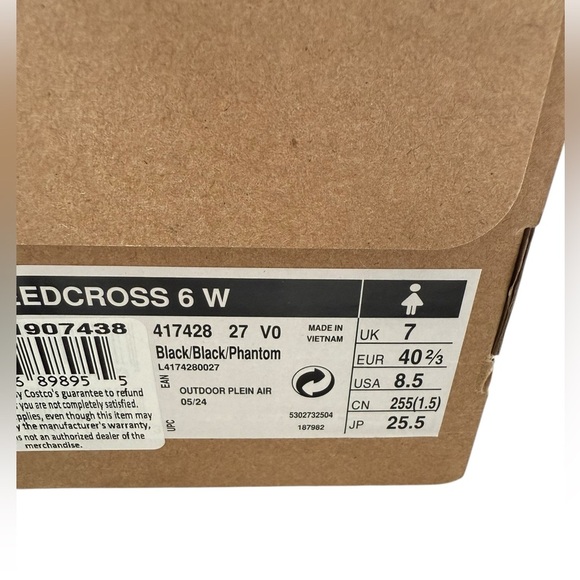 NIB Salomon Women’s Speedcross 6 Trail Running Shoes in Black/Phantom size 8.5 - Picture 10 of 10